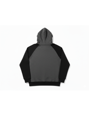 Hoodie Bicolore Gris & Noir - Sweat à Capuche Confort | Lôt'Entik
