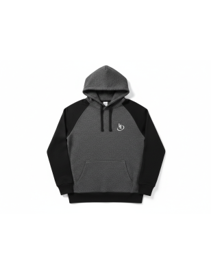 Hoodie Bicolore Gris & Noir - Sweat à Capuche Confort | Lôt'Entik
