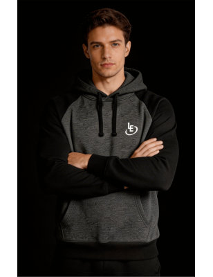 Hoodie Bicolore Gris & Noir