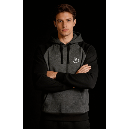 Hoodie Bicolore Gris & Noir