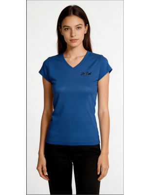 T-shirt Femme Col V Coton Européen - Coupe Cintrée | Lôt'Entik