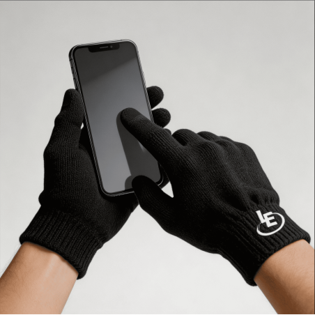 Gants Tactiles Noirs Smartphone - Homme & Femme - Lôt'Entik