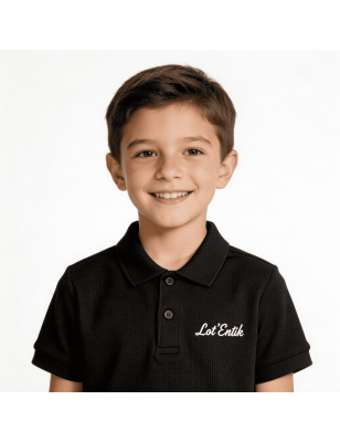 Polo Enfant Unisexe 100% Coton Brodé - Lôt'Entik | Mode Éthique
