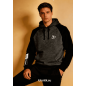 Hoodie Bicolore Gris & Noir - Sweat à Capuche Confort | Lôt'Entik