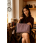 Sac à main tote bag en Coton Velours – Lilas