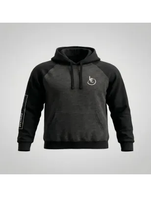 Hoodie Bicolore Gris & Noir - Sweat à Capuche Confort | Lôt'Entik