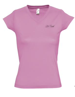 T-shirt Femme Col V Coton Européen - Coupe Cintrée | Lôt'Entik