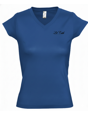 T-shirt Femme Col V Coton Européen - Coupe Cintrée | Lôt'Entik