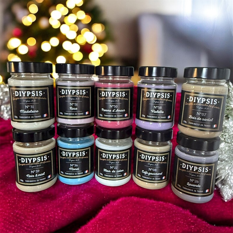 Bougies Artisanales Parfumées DIYPSIS - Fait Main en France | Lôt'Entik